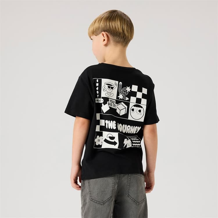 Name It Jongens Berna T-shirt Zwart