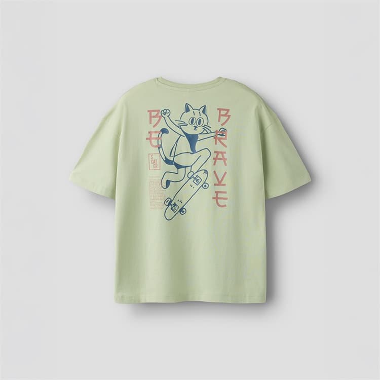 Name It Jongens Theo T-shirt Swamp