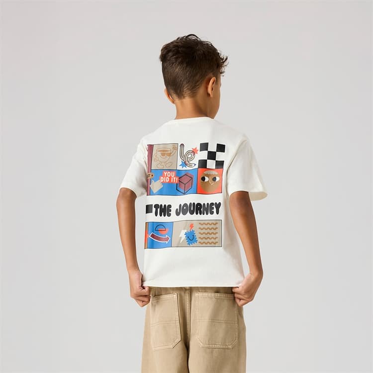 Name It Jongens Berna T-shirt Cloud Dancer