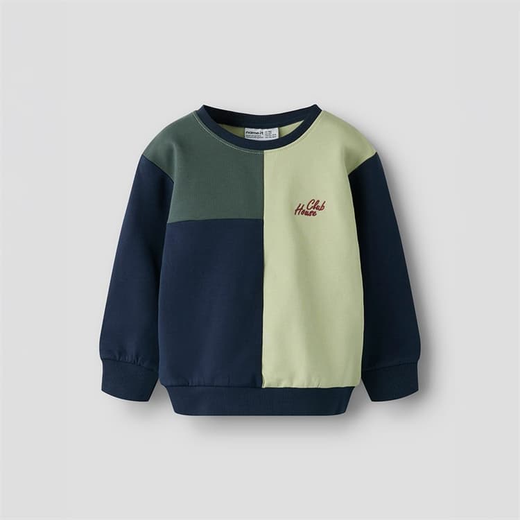 Name It Jongens mini badstof sweatshirt Navy Blazer