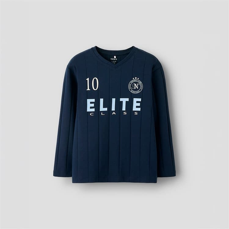 Name It Jongens Titan Lange Mouw T-Shirt Navy Blazer