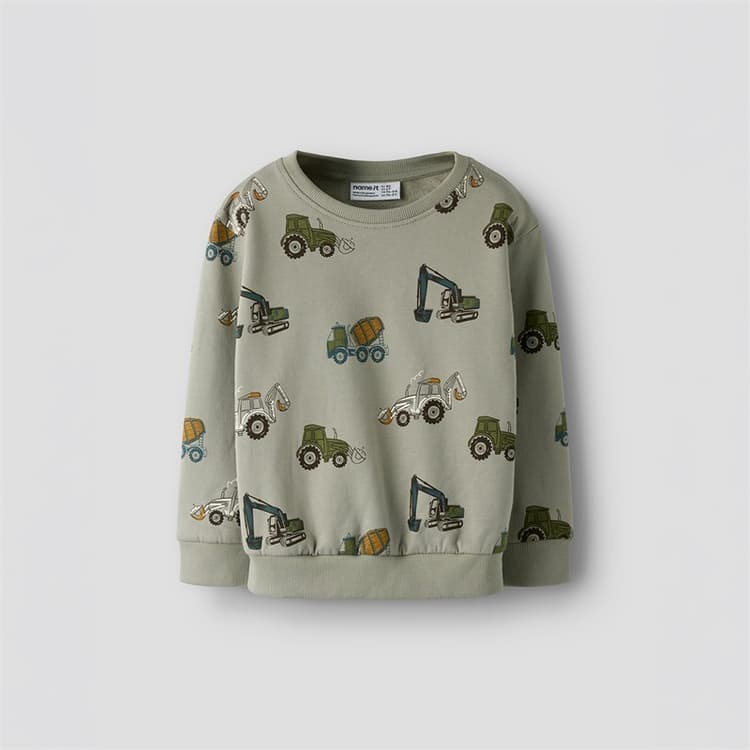 Name It Jongens Mini Basil Lange Mouw T-shirt Dried Sage