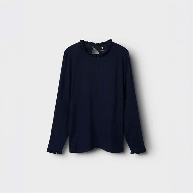 Name It Meisjes Prakula Lange Mouw T-shirt Dark Sapphire
