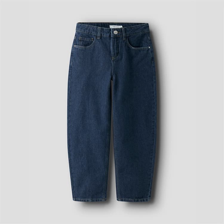 Name It Meisjes Bella Ballon Jeans Dark Blue Denim