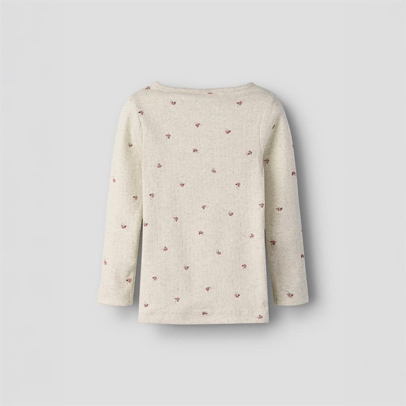 Name It Meisjes Bessen Lange Mouw T-shirt Peyote Melange - Afbeelding 2