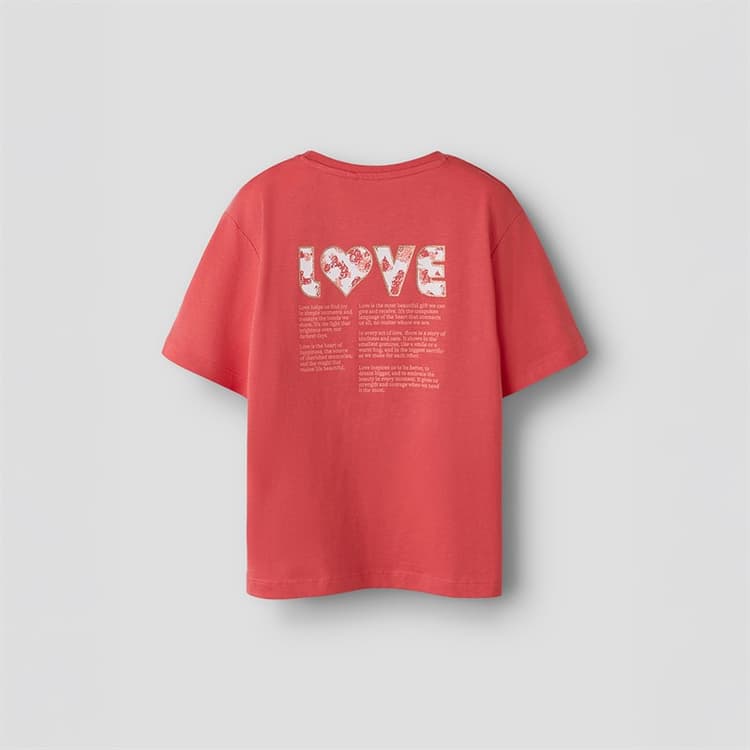 Name It Meisjes Bonnie T-shirt Spiced Coral