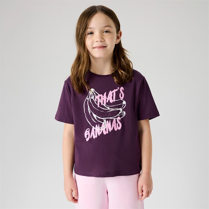 Name It Meisjes Benna T-shirt Blackberry Wine - Afbeelding 1