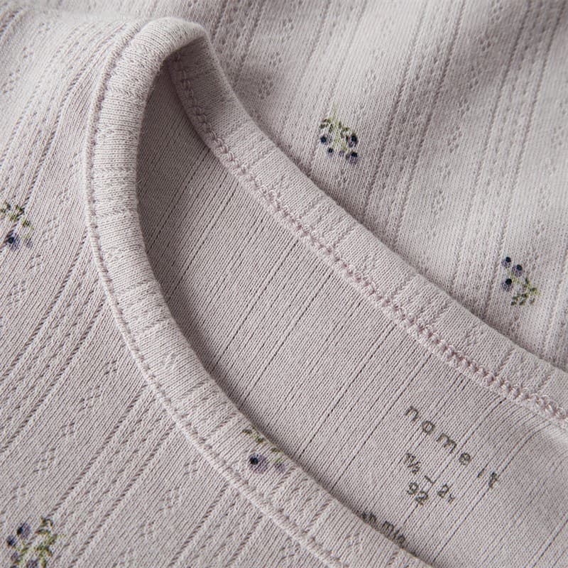 Name It Meisjes Bessen Lange Mouw T-shirt Lilac Marble - Afbeelding 3