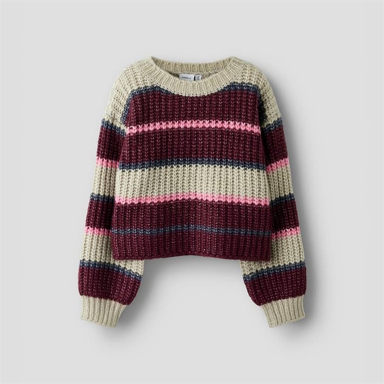 Name It Meisjes Subia Gebreide Trui Burgundy