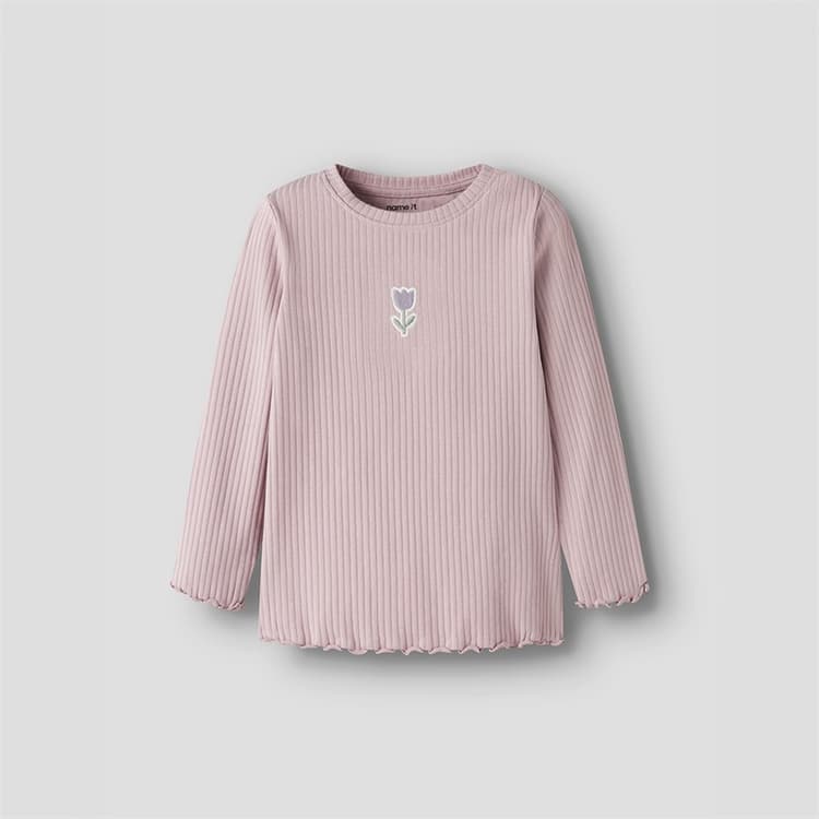 Name It Meisjes Vemma Lange Mouw T-shirt Dawn Pink