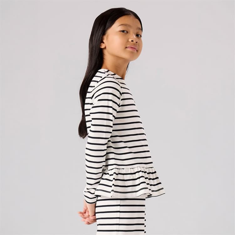 Name It Meisjes Belle Lange Mouw Top Cloud Dancer