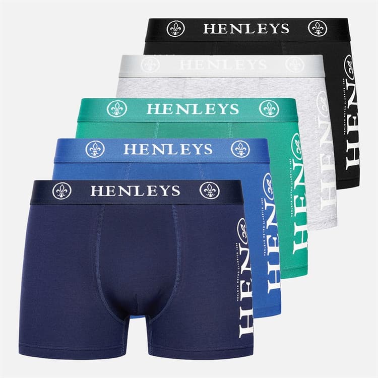 Henleys Heren Kelmack Boxershorts Meerkleurig