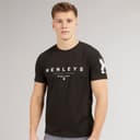 Henleys Heren Hentyme T-shirts Zwart