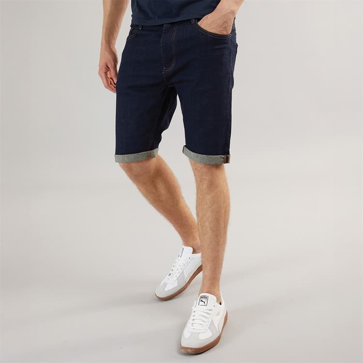 Henleys Heren Flex Denim Shorts Raw