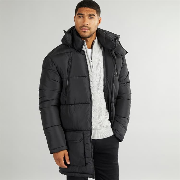 French Connection Parka met rits Heren Zwart