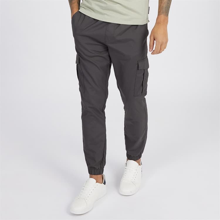 French Connection Heren Combat Tech Cargo Hosen Anthrazit