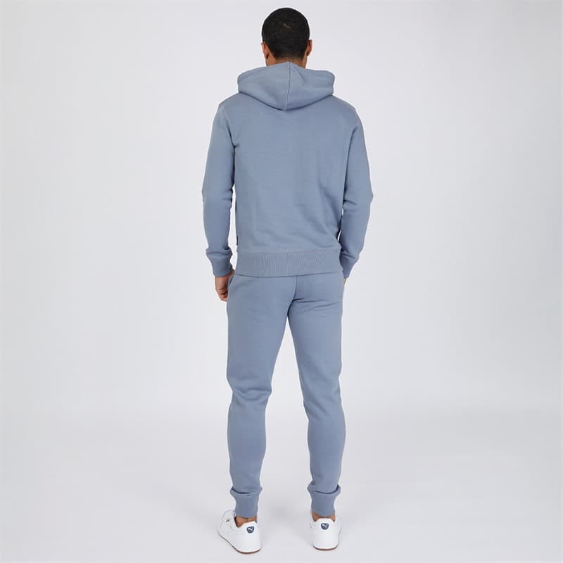 French Connection Herenscript Trainingspak Lichtblauw Melange/Wit - Afbeelding 2
