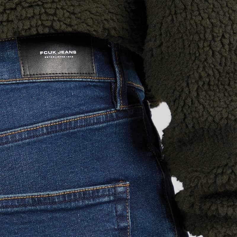 French Connection Heren FCUK Jeans met Regular Fit Ind50 Midwash - Afbeelding 3