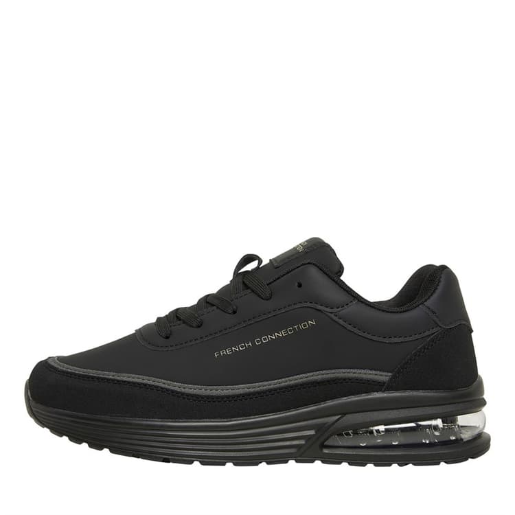 French Connection Jongens Suede Sneakers Zwart