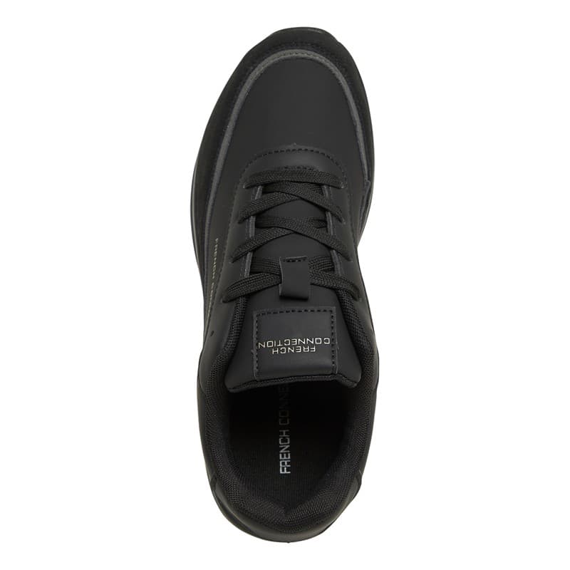 French Connection Jongens Suede Sneakers Zwart - Afbeelding 4