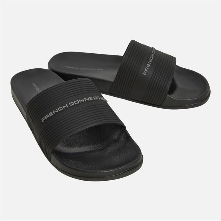French Connection Zwarte Sandalen met Band Heren