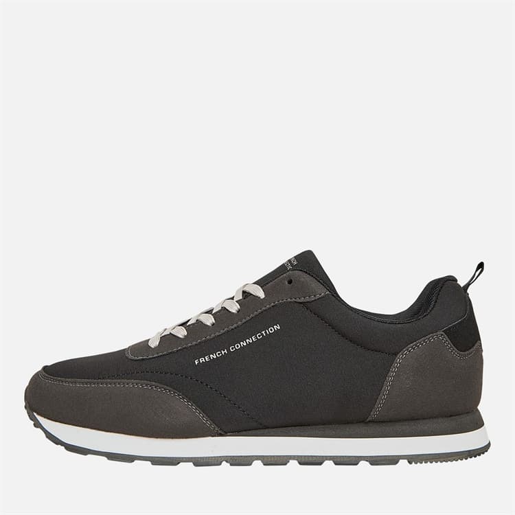 French Connection Heren Wen Logo Sneakers Grijs