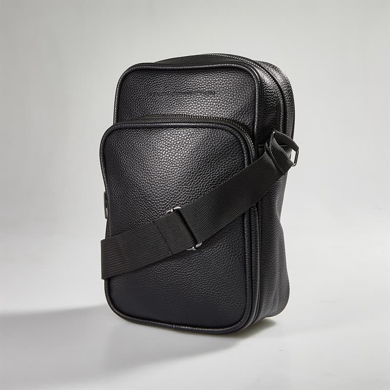 French Connection Heren FC Klassieke Flight Bag Zwart - Afbeelding 1