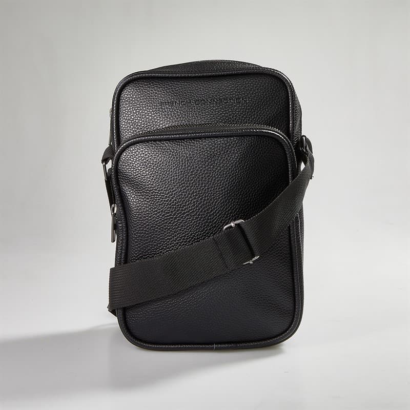 French Connection Heren FC Klassieke Flight Bag Zwart - Afbeelding 2