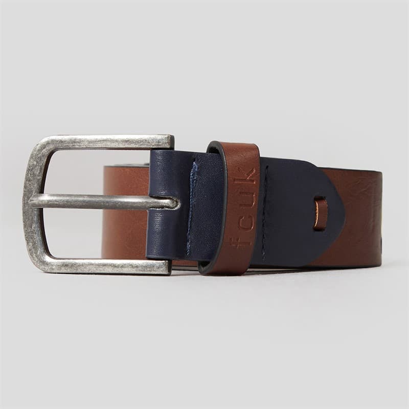 French Connection Heren FCUK Riem Bruin - Afbeelding 1