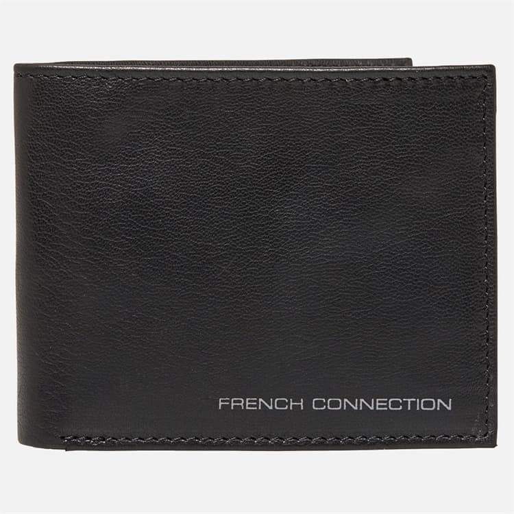 French Connection Heren Gunmetal Portemonnee Zwart