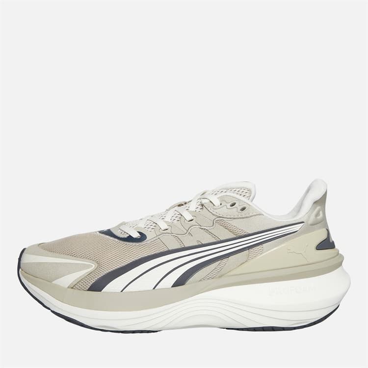 Puma Heren Pulse Pro Neutraal Gedempte Hardloopschoenen Desert Dust/Warm White/Dusky Gray