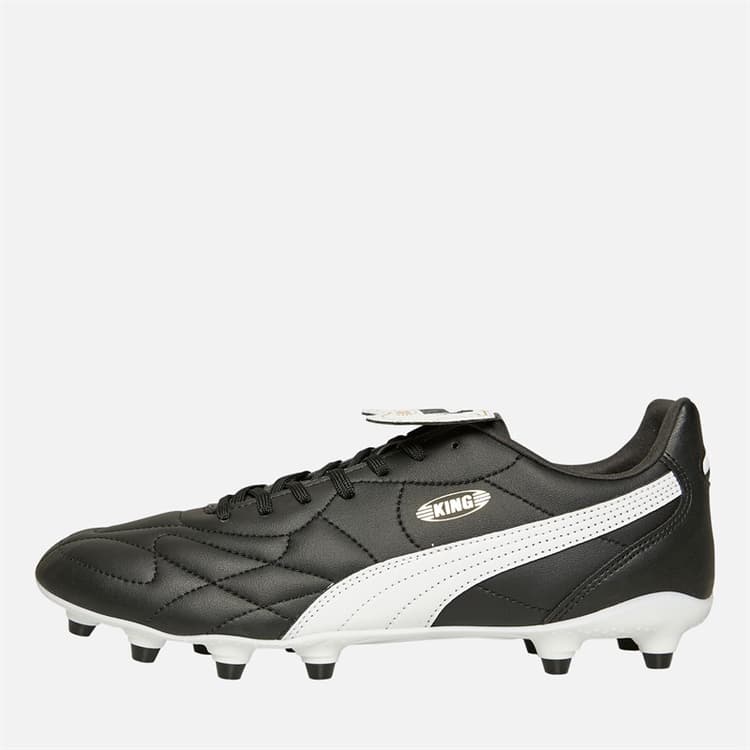 Puma Heren King Top FG / AG Stevige / Kunstmatige Ondergrond Voetbalschoenen Zwart / Wit