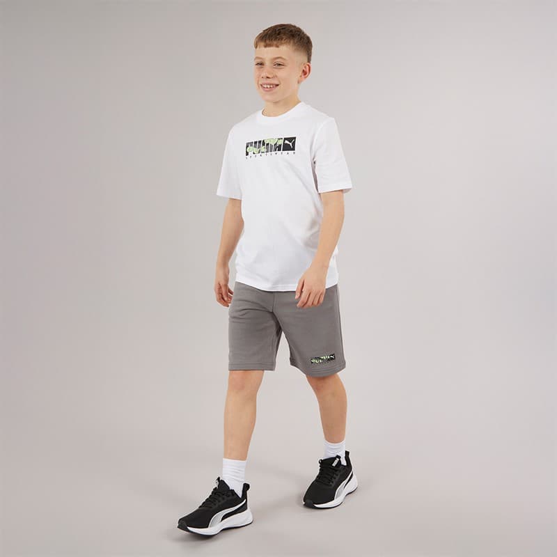 Puma Jongens Grafisch Camo T-shirt Puma White - Afbeelding 3