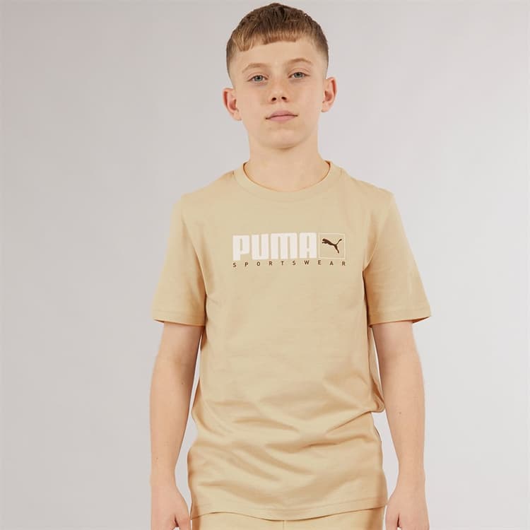Puma Jongens Grafisch T-shirt Putty
