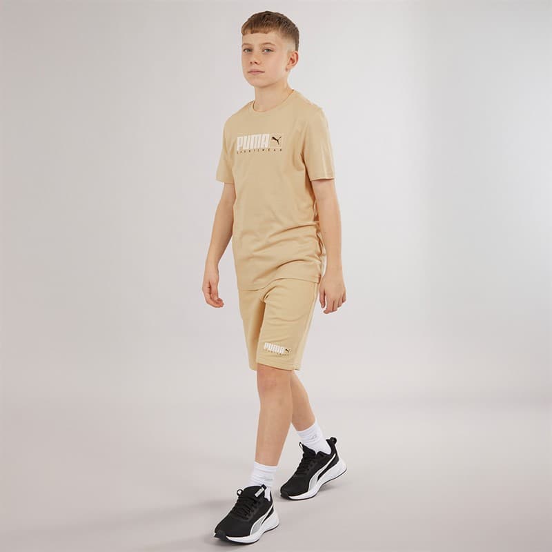 Puma Jongens Grafisch T-shirt Putty - Afbeelding 3