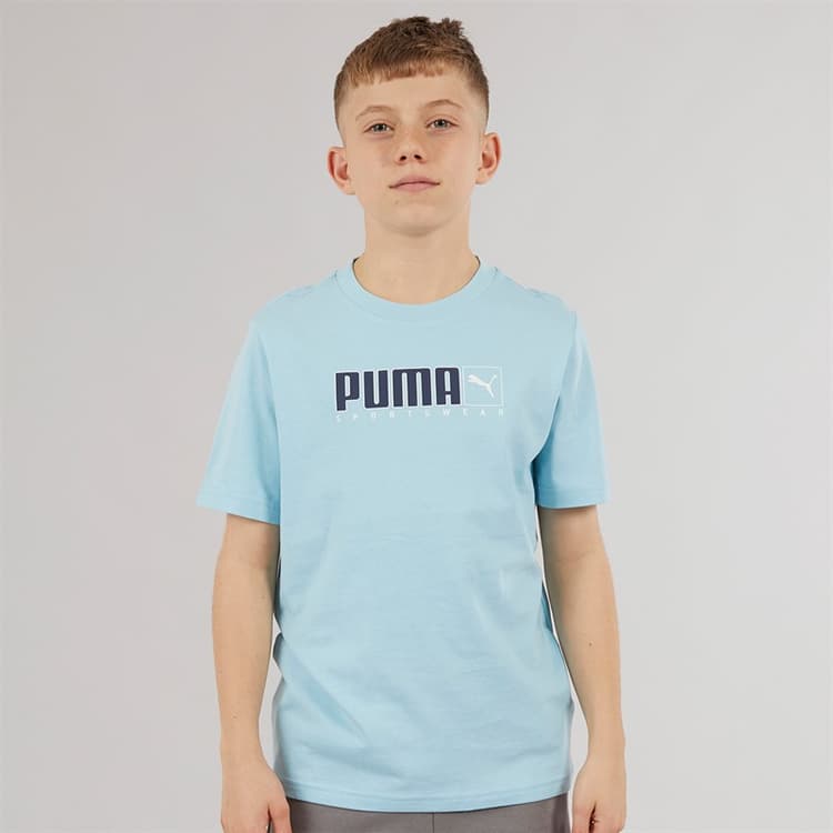Puma Jongens Grafisch T-shirt Aqua