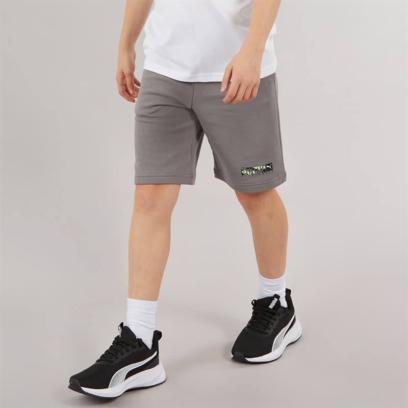Puma Jongens Grafische Camo Shorts Cast Iron - Afbeelding 1
