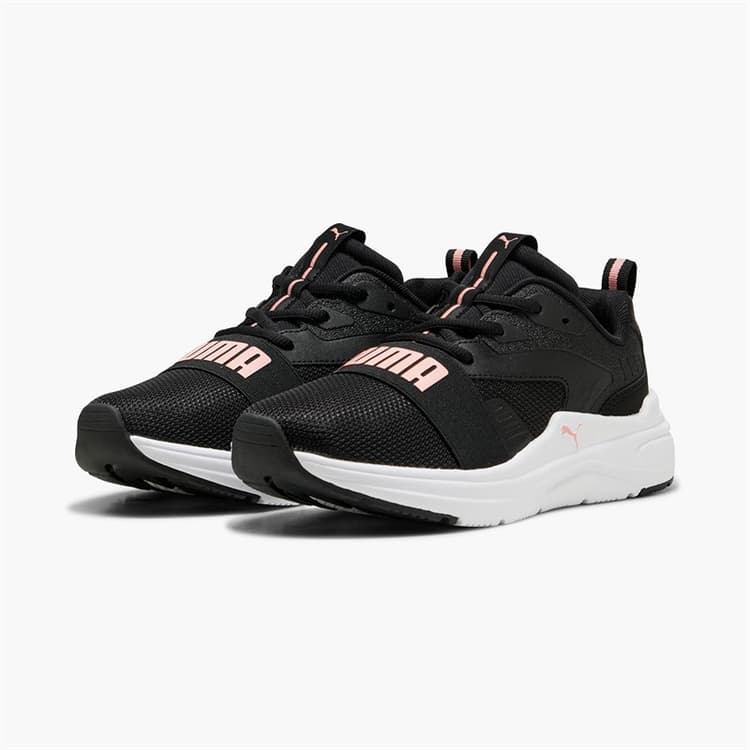 Puma Heren Softride Wired 2 Sneakers Zwart/Roze/Wit
