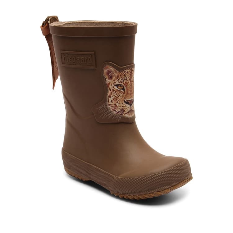 Bisgaard Kinderen Regenlaarzen Bruin/Jaguarpatroon