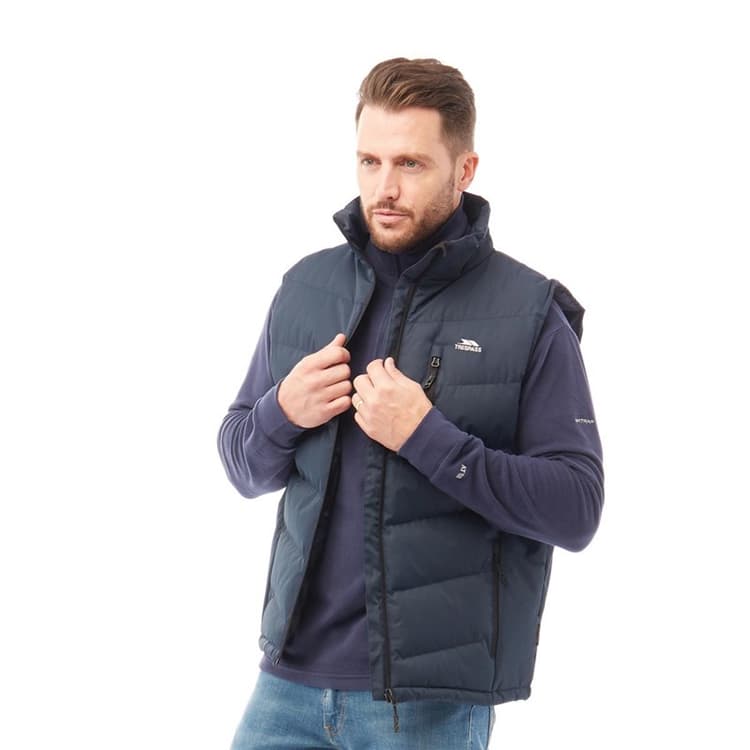 Trespass Heren Brecker Gewatteerd Gilet Vest Navy