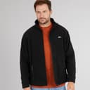 Trespass Heren Bernal Fleece-Jacke mit durchgehendem Reißverschluss Schwarz
