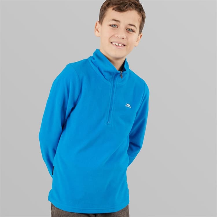 Trespass Jongens Masonville 1/2 Zip Micro Fleece Kobalt
