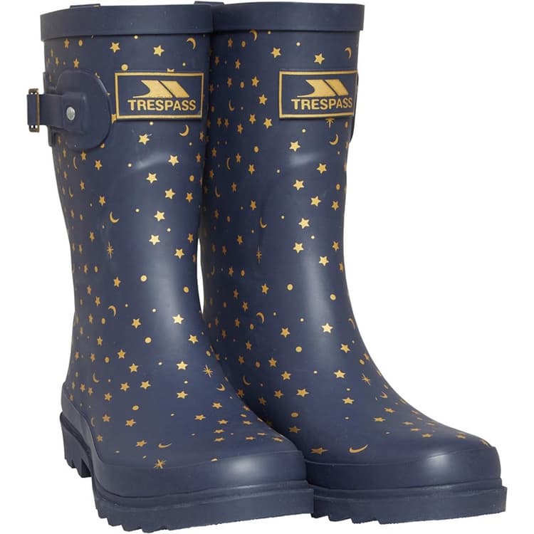 Trespass Dames Celeste Regenlaarzen Marineblauw