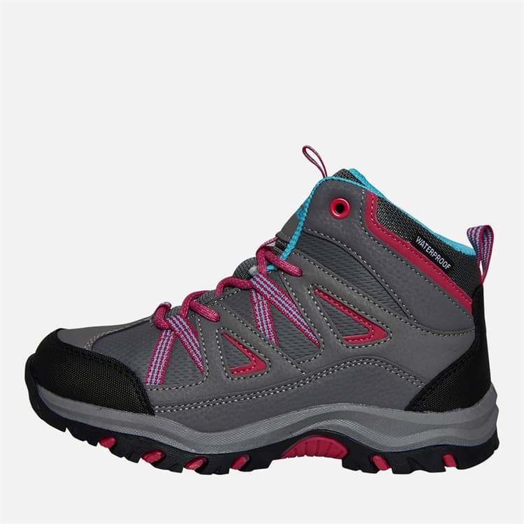 Trespass Meisjes Gillon 2 Mid Waterproof Wandelschoenen Grijs