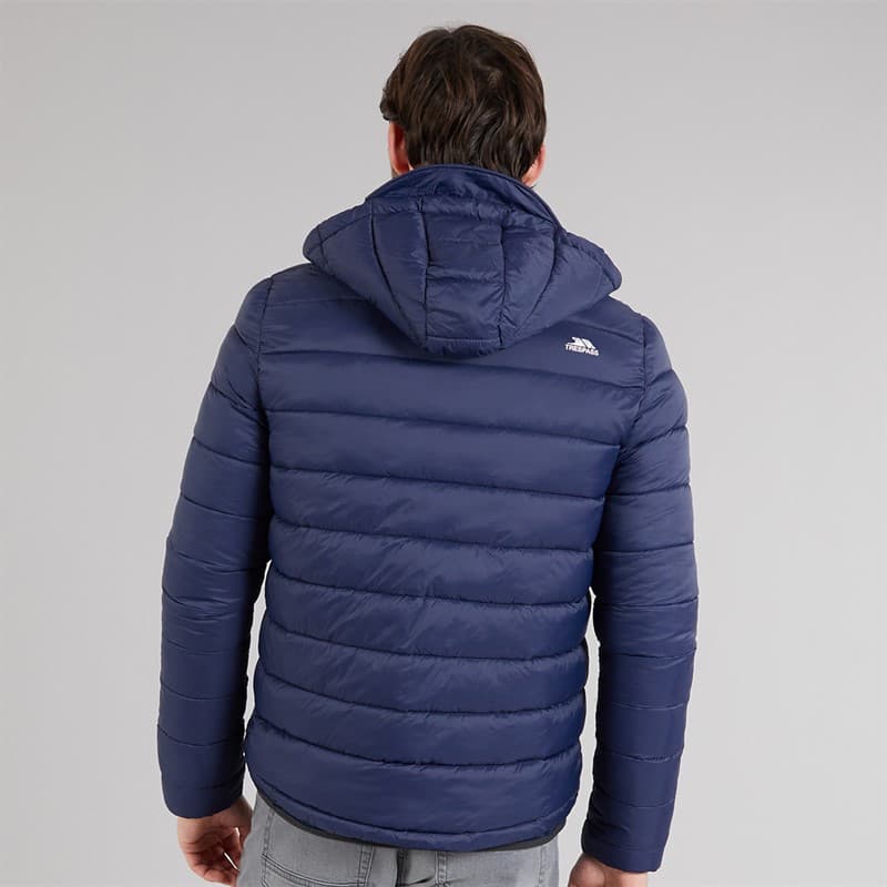 Trespass Heren Mikail Micro Gevoerd Hoodie Jas Marineblauw - Afbeelding 2