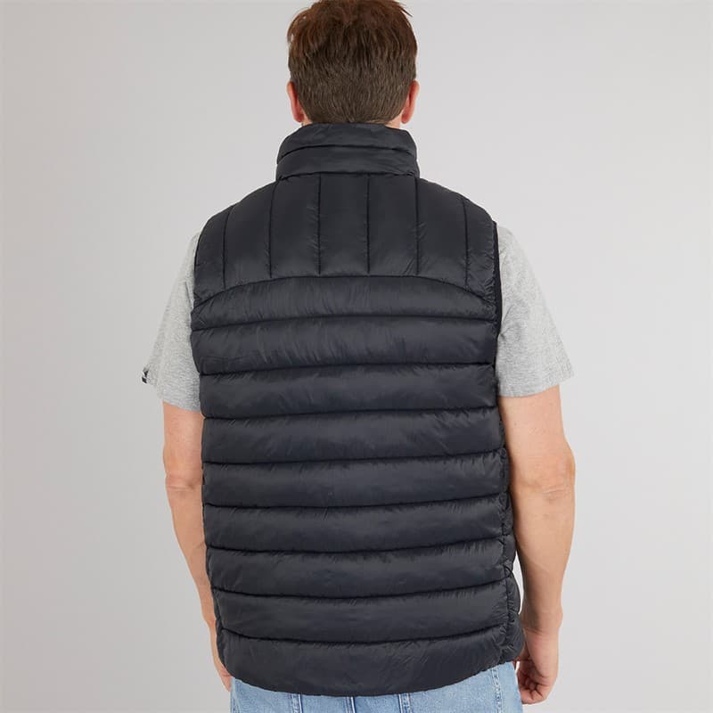Trespass Heren Fergal Micro Gewatteerd Gilet Zwart - Afbeelding 2