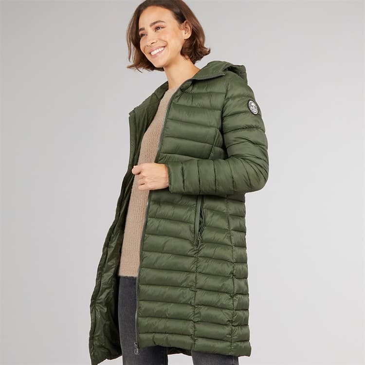 Trespass Dames Briarlea Gevoerde Capuchon Lange Jas Dark Vine