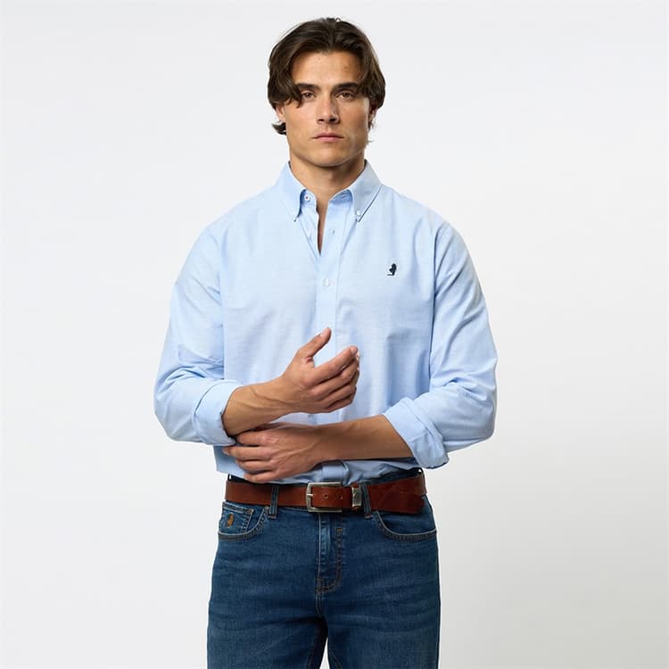MCS Heren Greg Shirt Light Blue