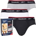 Reebok Heren Wiggins Performance Dreierpack Slips Schwarz/Grau Melange/wit