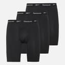 Reebok Heren Hogan Performance Lange Boxershorts Driepack Zwart